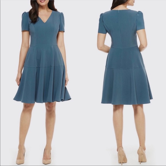 Gal Meets Glam Dresses & Skirts - Gal Meets Glam NWT Kate Dress Retro Blue Size 10